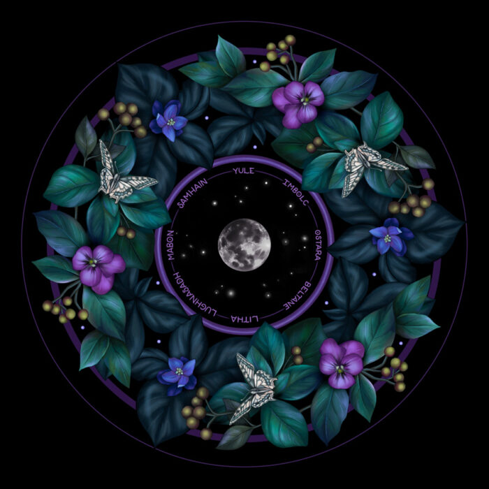 Celtic / Witch's Calendar Wheel Illustration